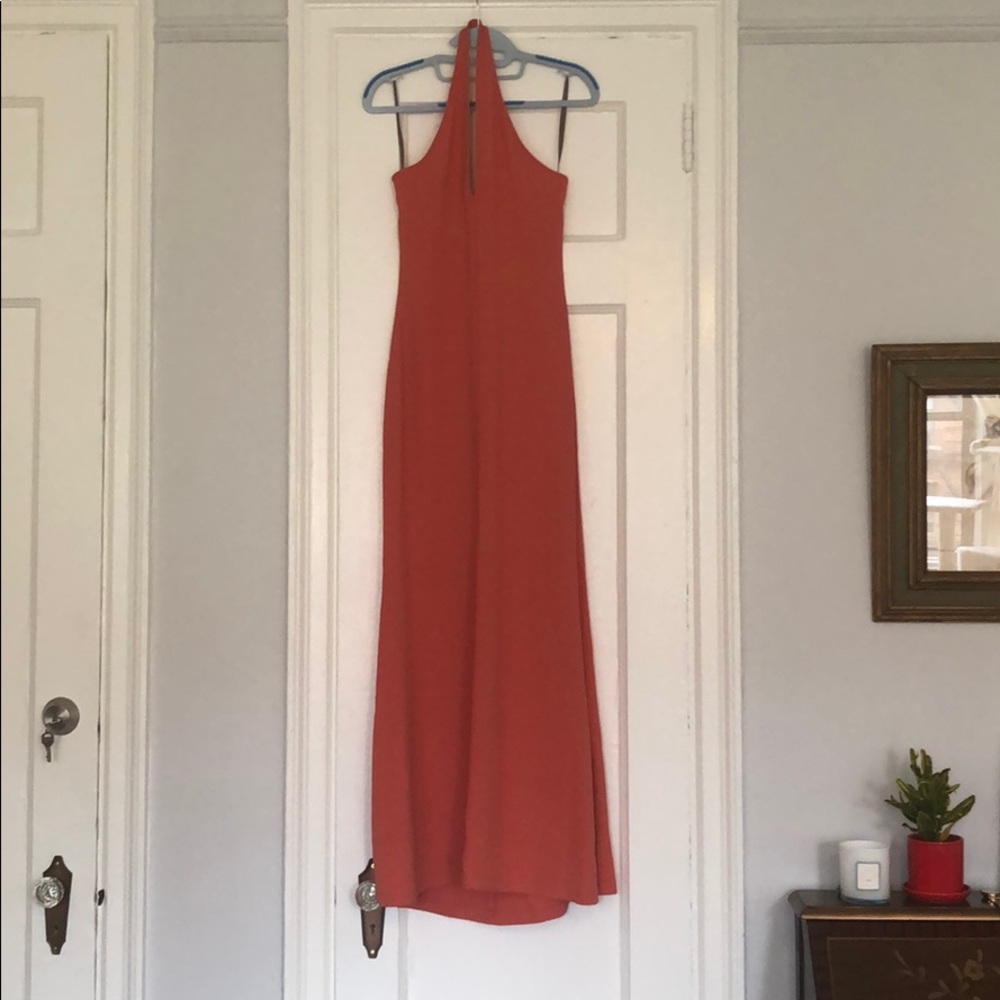 Coral Celine Halter Dress
